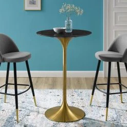LexMod Lippa 28" Artificial Marble Bar Table, Gold Black 11 LexMod Lippa 28" Artificial Marble Bar Table, Gold Black -CHAMPRO shop 5cd184c9007788ef 0720 w800 h800 b0 p0