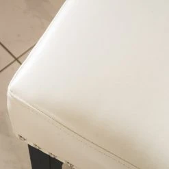 GDFStudio GDF Studio Ralph Off-White Leather Backless Counter Stool, Set Of 2 -CHAMPRO shop 5d51802001c4438c 0939 w800 h800 b0 p0