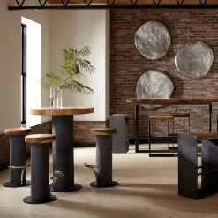 Phillips Collection Chamcha Wood Bar Table, Concrete Base 25 Phillips Collection Chamcha Wood Bar Table, Concrete Base -CHAMPRO shop 5d8143ad0f220979 4190 w800 h800 b0 p0