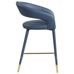 Meridian Furniture Destiny Counter Stool, Navy, Faux Leather -CHAMPRO shop 5e314a81018ef01f 1900 w800 h800 b1 p0