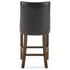GDFStudio GDF Studio Rydel Nailhead Accent Brown Leather Stools, Set Of 2, Counter Height -CHAMPRO shop 5f61b747037c3bb4 6397 w800 h800 b1 p0