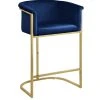 Meridian Furniture Donatella Velvet Stool, Navy