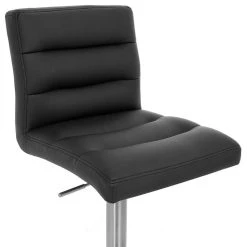 Zuri Furniture Lush Adjustable Height Swivel Bar Stool - Trumpet Base, Black -CHAMPRO shop 6461935a04aebf3b 5102 w800 h800 b1 p0