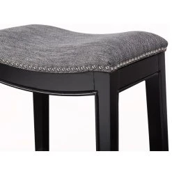 Olliix Madison Park Belfast Saddle Counter Stool, Grey -CHAMPRO shop 6501518c01bd09f0 0085 w800 h800 b1 p0