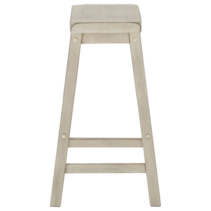 Inspire Q Kolton Saddle Stool, Set Of 2, Antique White, 24" Counter 3 Inspire Q Kolton Saddle Stool, Set Of 2, Antique White, 24" Counter - Image 3