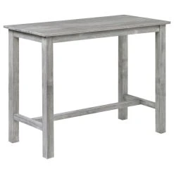 Boraam Industries, Inc. Sonoma Pub Table, Storm Gray Wire-Brush
