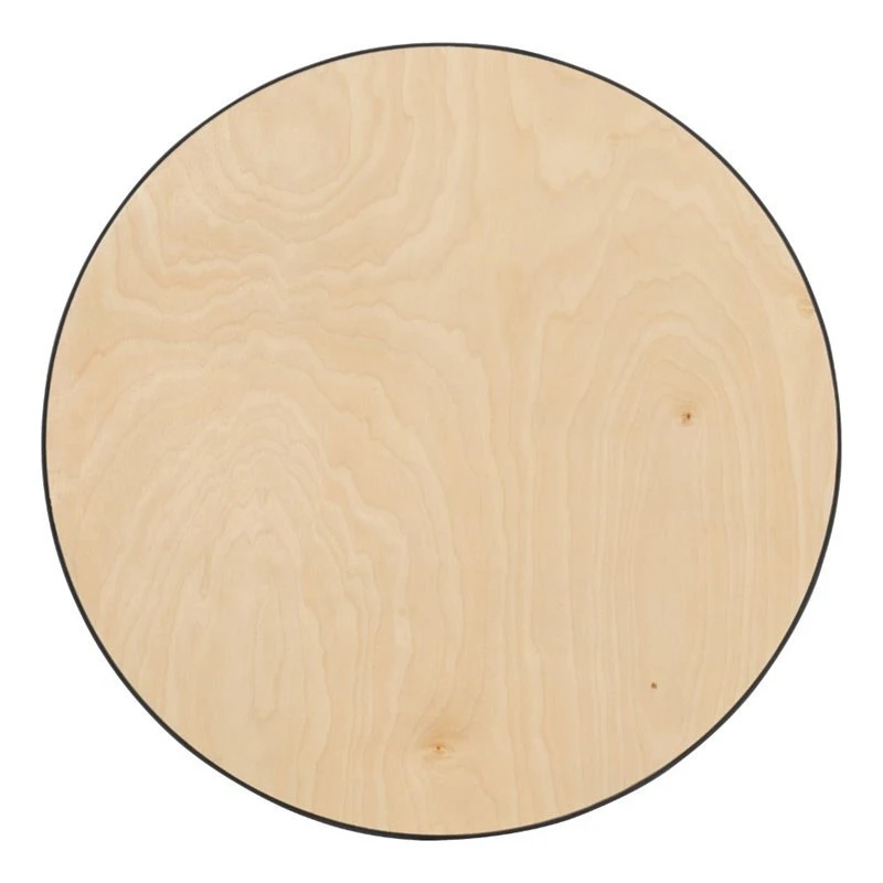 Flash Furniture Round Wood Cocktail Table 4 Flash Furniture Round Wood Cocktail Table - Image 4