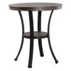Linon Home Decor Products Linon Franklin Metal And Wood Pub Table In Rustic Umber Brown