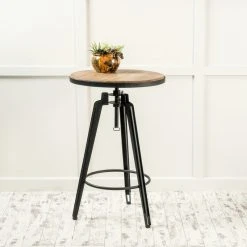 GDFStudio GDF Studio Velthur Antique Color Firwood Swivel Bar Table -CHAMPRO shop 696172030f93159a 3566 w800 h800 b0 p0