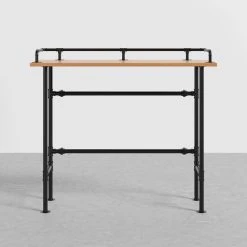 HOMARY 39.4" Industrial Rectangular Wood Bar Height Table Kitchen Breakfast Bar Table -CHAMPRO shop 6c11c5ad034e7f3e 5680 w800 h800 b0 p0