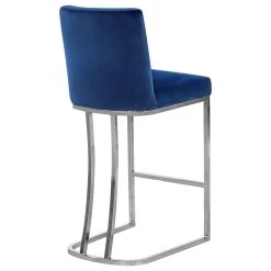 Meridian Furniture Heidi Velvet Stool, Navy -CHAMPRO shop 6c41ac430274120e 0521 w800 h800 b1 p0