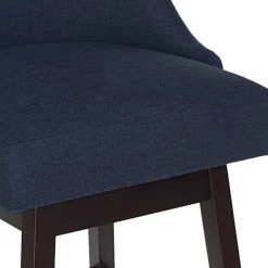 GDFStudio Armstrong Modern Upholstered Swivel Bar Stool, Navy Blue/Espresso -CHAMPRO shop 6c51405d01dbd131 6283 w800 h800 b0 p0