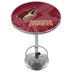 Trademark Gameroom NHL Chrome Pub Table, Watermark, Arizona Coyotes