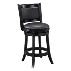 Boraam Industries, Inc. Boraam Augusta 24" Swivel Counter Stool In Black