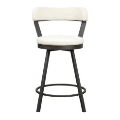 Domain Industries Inc. Lexicon Appert Metal Swivel Counter Height Chair In White (Set Of 2) -CHAMPRO shop 6ed1531f0f97a5be 2441 w800 h800 b1 p0