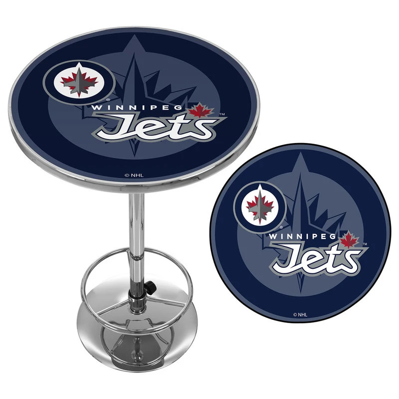 Trademark Gameroom NHL Chrome Pub Table, Watermark, Winnipeg Jets 2 Trademark Gameroom NHL Chrome Pub Table, Watermark, Winnipeg Jets - Image 2