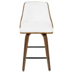 Lumisource Gianna Counter Stool, Set Of 2, Walnut Wood/White Pu/Black Metal 7 Lumisource Gianna Counter Stool, Set Of 2, Walnut Wood/White Pu/Black Metal -CHAMPRO shop 75d155f80c4f35dc 0264 w800 h800 b1 p0