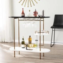 SEI Furniture Dagney Wine/ Bar Table With Glassware Storage - Black 8 SEI Furniture Dagney Wine/ Bar Table With Glassware Storage - Black -CHAMPRO shop 76214766015735a3 0317 w800 h800 b0 p0