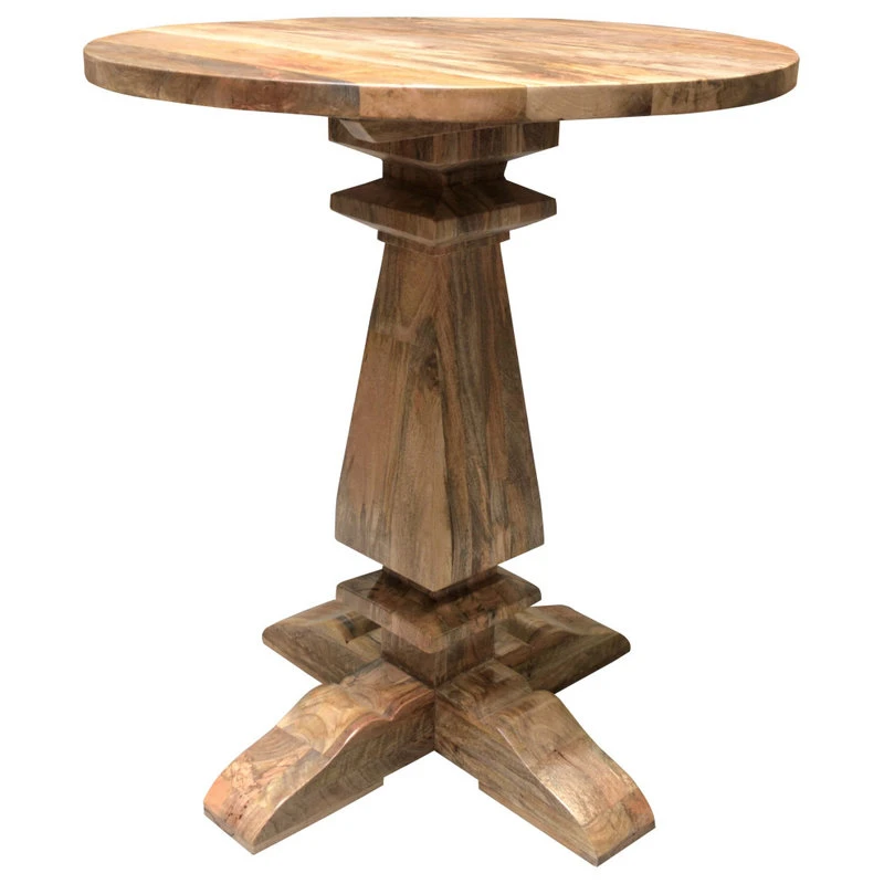 Rustic Home Interiors Round Bar Height Mango Table 4 Rustic Home Interiors Round Bar Height Mango Table - Image 4