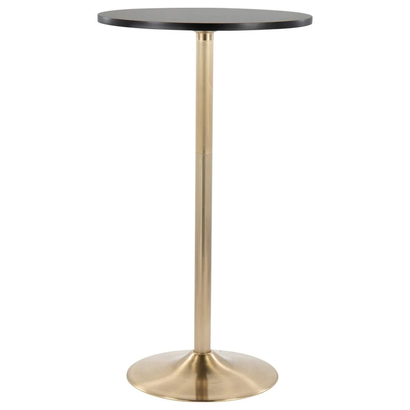 Lumisource Pebble Table, Gold Metal, Black MDF 1 Lumisource Pebble Table, Gold Metal, Black MDF