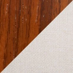 Lumisource Fabrico Mid-Century Modern Counter Stool, Walnut And Cream Fabric, Set Of 2 -CHAMPRO shop 7961da190cf14e38 2182 w800 h800 b0 p0