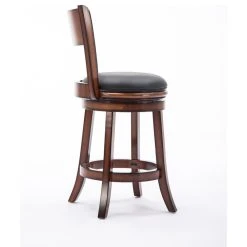 Boraam Industries, Inc. Palmetto Swivel Stool, 24", Chestnut -CHAMPRO shop 79c1adec0d51c05c 0739 w800 h800 b1 p0
