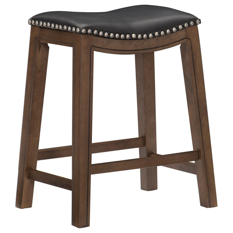 Domain Industries Inc. 24 Height Saddle Stool, Black 2 Domain Industries Inc. 24 Height Saddle Stool, Black - Image 2