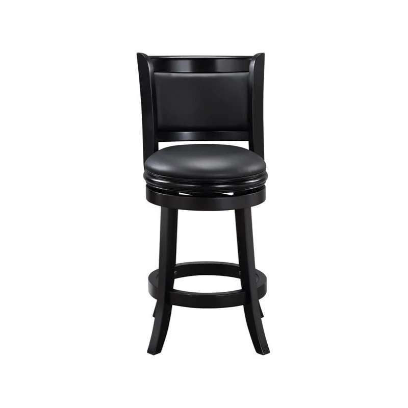 Boraam Industries, Inc. Boraam Augusta 24" Swivel Counter Stool In Black 5 Boraam Industries, Inc. Boraam Augusta 24" Swivel Counter Stool In Black - Image 5