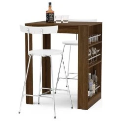 Boahaus Cambridge Modern Wood Bar Table With Wine Storage In Dark Brown -CHAMPRO shop 7cf17beb03709bdc 2640 w800 h800 b1 p0