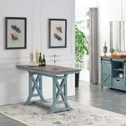 Coast To Coast Imports, LLC Bar Harbor Blue Counter Height Dining Table -CHAMPRO shop 7e21ecc20e9e2c9b 6307 w800 h800 b0 p0