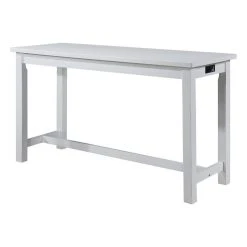 Domain Industries Inc. Lexicon Connected 4 Piece Wood Counter Height Dining Set In White