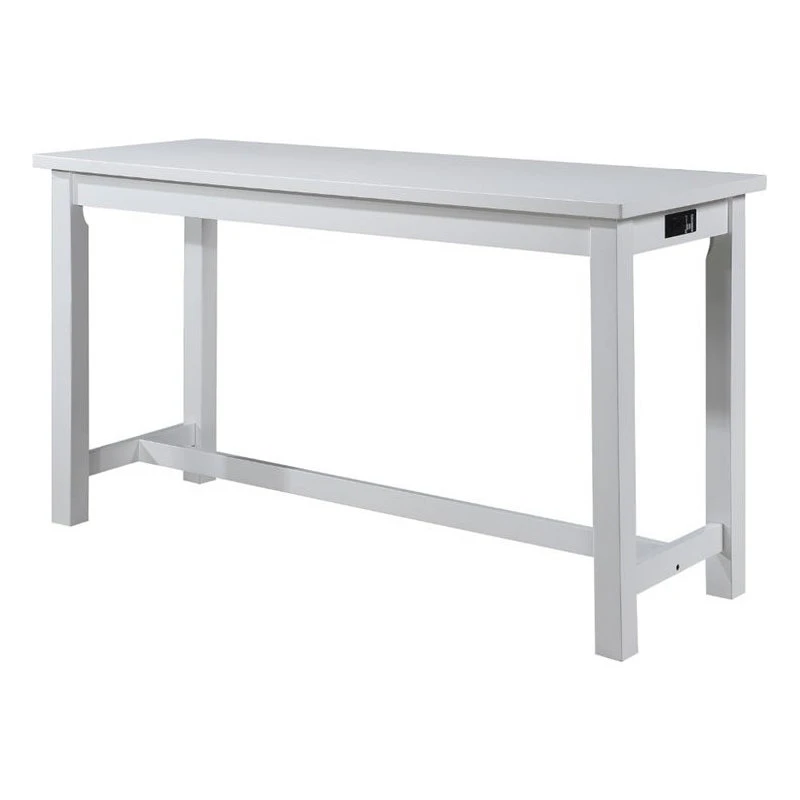 Domain Industries Inc. Lexicon Connected 4 Piece Wood Counter Height Dining Set In White 1 Domain Industries Inc. Lexicon Connected 4 Piece Wood Counter Height Dining Set In White