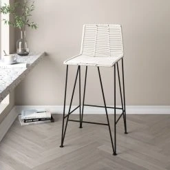 Madeleine Home Inc. Odette Bar Stool, Ivory 22 Madeleine Home Inc. Odette Bar Stool, Ivory -CHAMPRO shop 7eb1eeec02baf462 9701 w800 h800 b0 p0