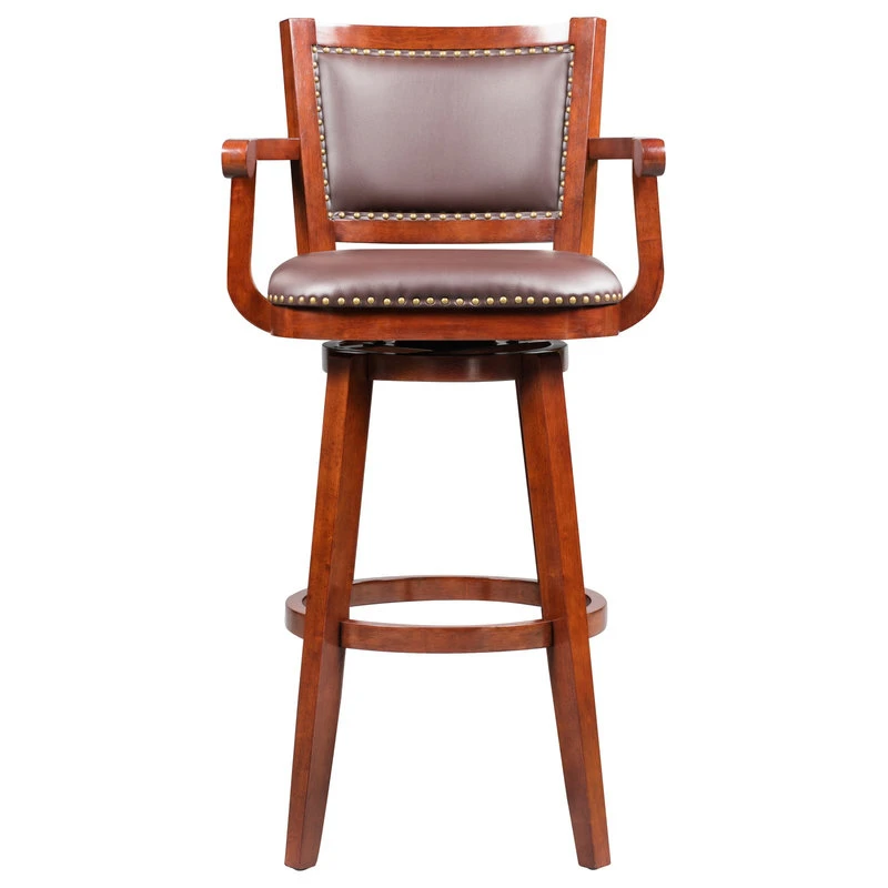 Boraam Industries, Inc. Broadmoor Swivel Stool, Cherry, 36" 3 Boraam Industries, Inc. Broadmoor Swivel Stool, Cherry, 36" - Image 3