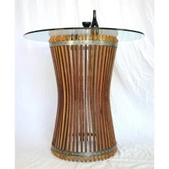 Winecountrycraftsman Wine Barrel Pub Or Tasting Table - Halesia - Made From CA Wine Barrels, 36" -CHAMPRO shop 8481ca2a0d533bc2 0093 w800 h800 b0 p0