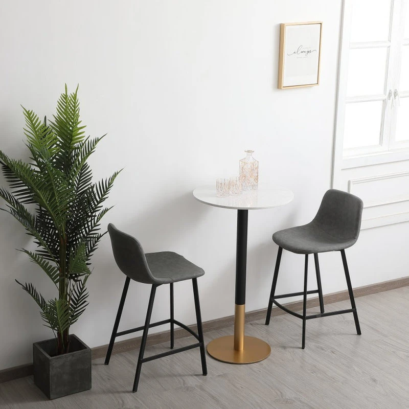 Elegant Furniture & Lighting Roxie 23" Pub Table, White 4 Elegant Furniture & Lighting Roxie 23" Pub Table, White - Image 4