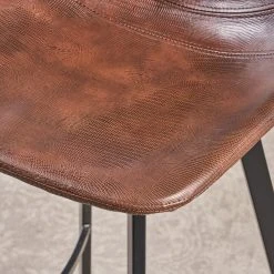 GDFStudio GDF Studio Rex Faux Snake Leather Brown Bar Stools, Set Of 2, Snake Skin Brown -CHAMPRO shop 86b176150f906ec1 5899 w800 h800 b0 p0