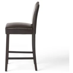 GDFStudio GDF Studio Auburn Brown Leather Backed Bar Stools, Set Of 2 -CHAMPRO shop 89a1f1d40239807d 5885 w800 h800 b1 p0