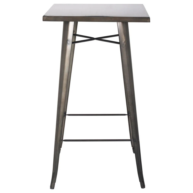 New Pacific Direct Inc. Metropolis Metal Bar Table, Gunmetal 2 New Pacific Direct Inc. Metropolis Metal Bar Table, Gunmetal - Image 2