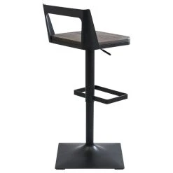 Lumisource Samurai Adjustable Barstool, Black And Espresso -CHAMPRO shop 8bf1a2a607225bcb 5729 w800 h800 b1 p0