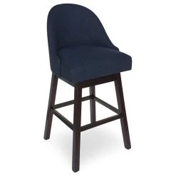 GDFStudio Armstrong Modern Upholstered Swivel Bar Stool, Navy Blue/Espresso -CHAMPRO shop 8ca1014e01dbd12e 6283 w800 h800 b1 p0