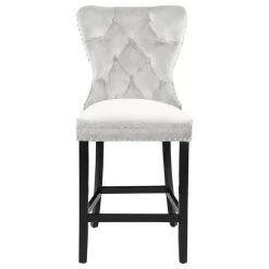 Meridian Furniture Nikki Velvet Stools, Set Of 2, Cream -CHAMPRO shop 92e170b102741113 4026 w800 h800 b1 p0