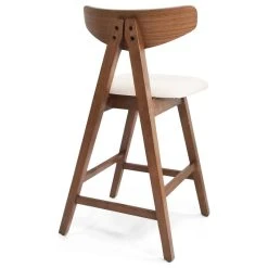 GDFStudio Sunapee Fabric Upholstered Wood Counter Stools, Set Of 2, Light Beige/Walnut -CHAMPRO shop 9451281f0221ab22 7720 w800 h800 b1 p0