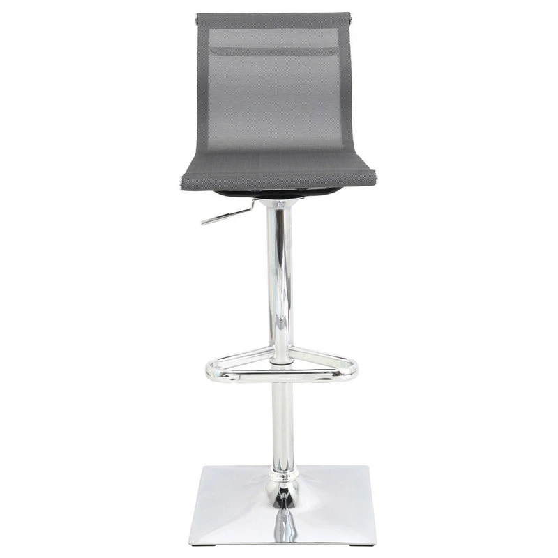 Lumisource Mirage Adjustable Barstool, Gray 4 Lumisource Mirage Adjustable Barstool, Gray - Image 4