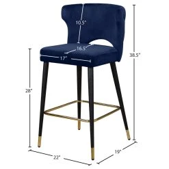 Meridian Furniture Kelly Velvet Stool, Set Of 2, Navy 11 Meridian Furniture Kelly Velvet Stool, Set Of 2, Navy -CHAMPRO shop 95c16eef02741497 7443 w800 h800 b1 p0