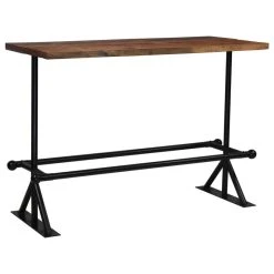 Vida XL International B.V. VidaXL Bar Table Solid Reclaimed Wood Dark Brown 59.1"x27.6"x42.1" Wood Table -CHAMPRO shop 9641dea602eb5d38 0083 w800 h800 b1 p0