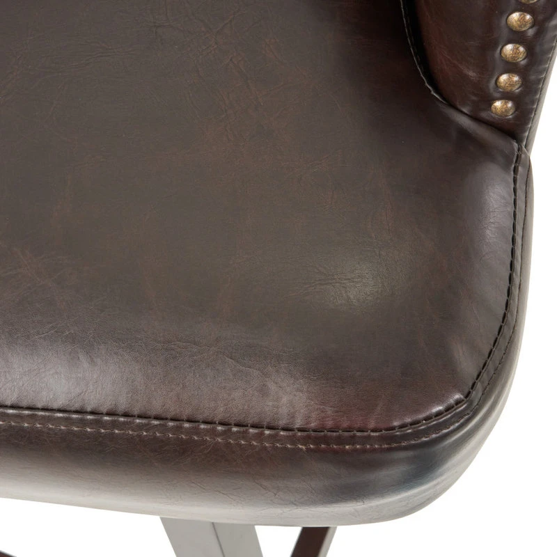 GDFStudio Westman Contemporary Tufted Swivel Barstools With Nailhead Trim, Set Of 2 7 GDFStudio Westman Contemporary Tufted Swivel Barstools With Nailhead Trim, Set Of 2 - Image 7