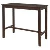 Linon Home Decor Products Linon Claridge 42" Wood Bar Height Pub Table In Walnut