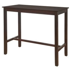 Linon Home Decor Products Linon Claridge 42" Wood Bar Height Pub Table In Walnut