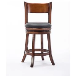 Boraam Industries, Inc. Palmetto Swivel Stool, 24", Chestnut -CHAMPRO shop 98c1d91f0d51c04c 0739 w800 h800 b1 p0